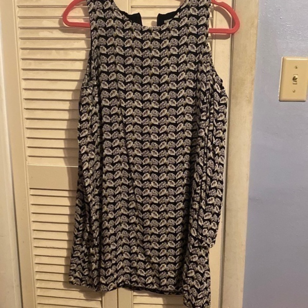 Fashion union floral cold shoulder blouse
